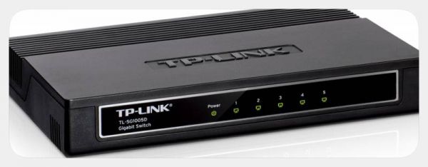 Коммутатор TP-LINK (TL-SG1005D ) 5-портов 10/100/1000Mbit/s
