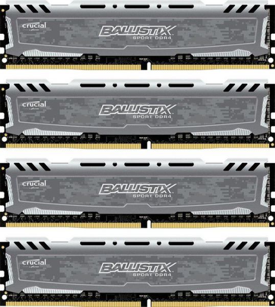 Оперативная память DIMM Crucial Ballistix Sport LT BLS4C4G4D240FSB DDR4 - 4x 4Гб 2400, DIMM, Ret